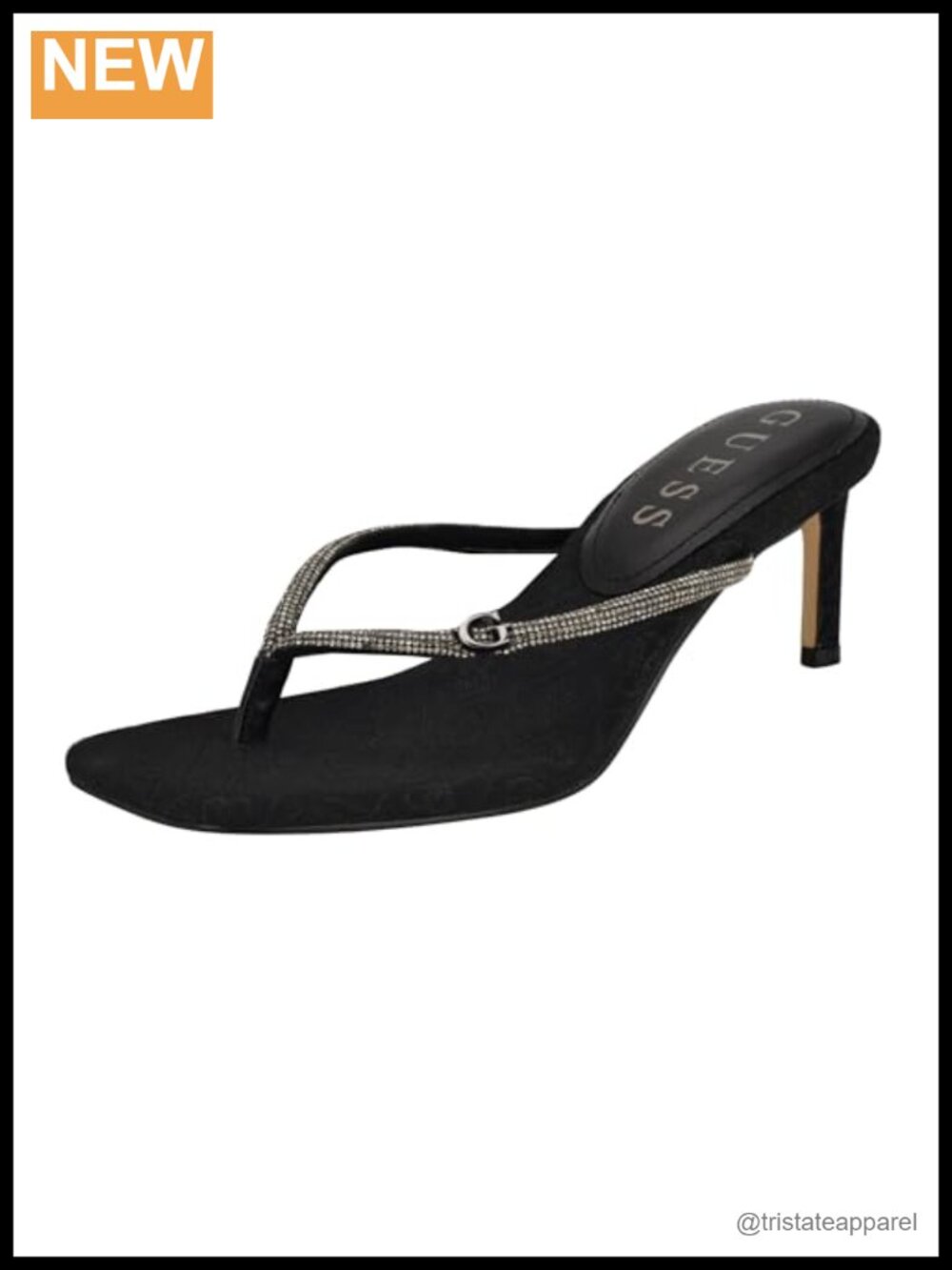 Mayan Square Open Toe Stiletto Heeled Sandals Slip On 2.5 Inch